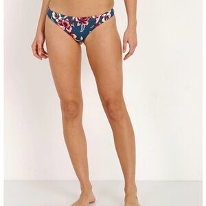 Tori Praver Mimi Shirred Cheeky Bikini Bottom Dunes Floral
